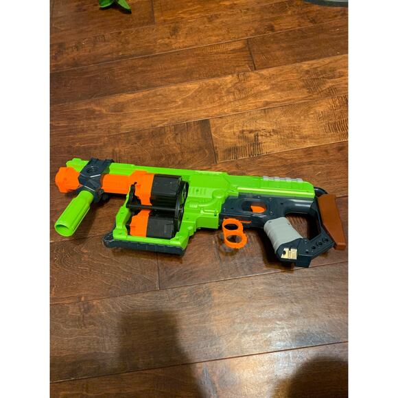 Nerf Zombie Strike Doominator Flipping Drums Dart Bun Blaster Toy - Works - Picture 1 of 9